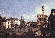 Bernardo Bellotto, La Piazza della Signoria a Firenze
